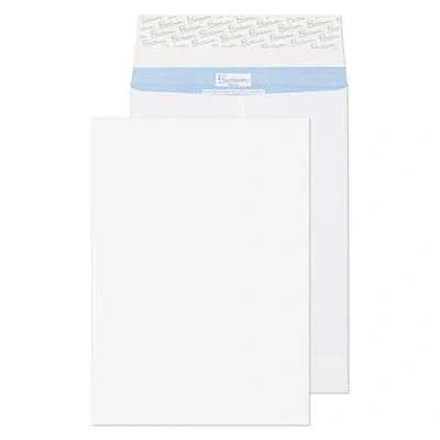 Abbildung von Blake Secure TR44071 Reißfeste Falten Versandtasche Haftklebung Weiß B4 352 x 250 25 mm 125g/m² 20 Stück