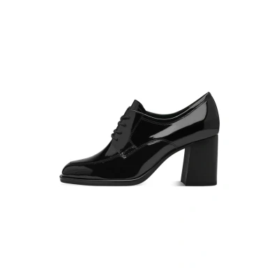 Abbildung von Tamaris Schnürpumps, Damen, Größe: 37, Black patent Schuhe