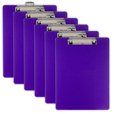 Abbildung von Officemate Recycled Plastic Clipboard, Letter Size, Purple, Pack of 6 (83085)