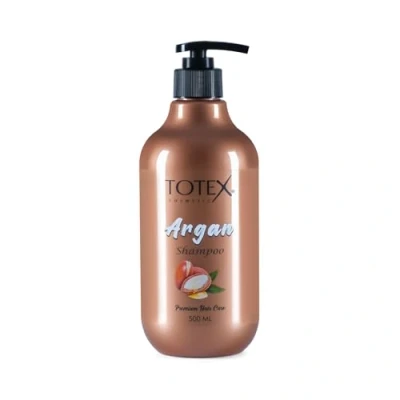 Abbildung von Totex Haarshampoo mit Arganöl Premium Unisex Haarpflege für brüchiges, geschädigtes Haar und Haarwachstum 500ml