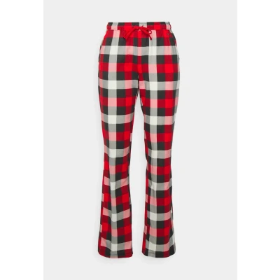 Abbildung von Lascana LAS XMAS Classic PJ Pants Nachtwäsche Hose, Damen, Größe: 36/38, Black/red