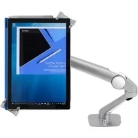 Abbildung von ERGOTRON 45 460 026 verriegelbare Tablet Befestigung kompatibel mit den meissten Tablets auch Apple iPad Microsoft Surface Samsung Galaxy, Silber
