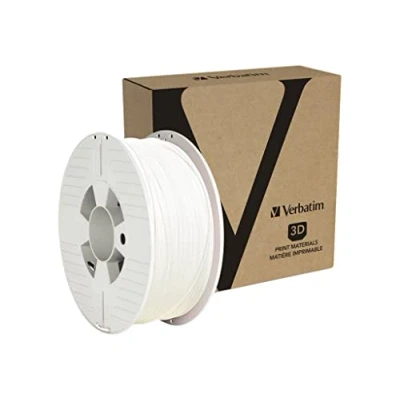 Abbildung von Verbatim ABS Filament 3D Druck, 1,75mm, 1kg, Hochleistungs Acrylnitril Butadien Styrol zur Materialextrusion, für Drucker und Stift, aus ABS, weiß