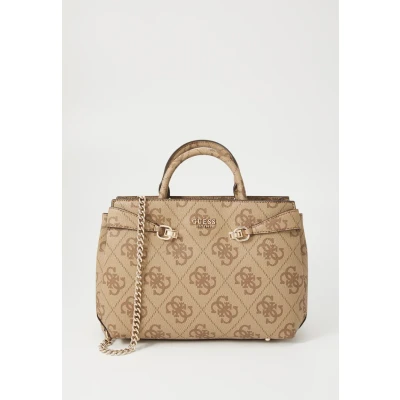 Abbildung von Guess Lorelei Girlfriend Satchel Handtasche, Damen, Größe: One Size, Latte