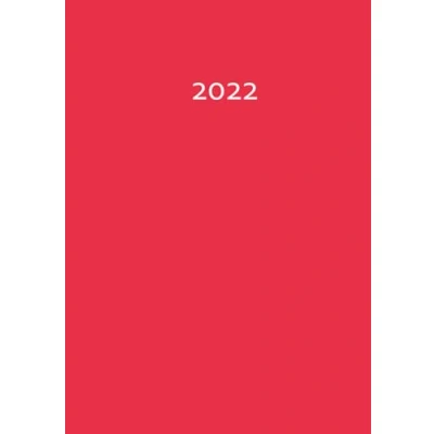 Abbildung von 2022: Kalender / Wochenplaner Timer ROT (fire red) DIN A5 1 Woche pro Doppelseite