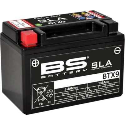 Abbildung von BS Battery 300674 BTX9 AGM SLA Motorrad Batterie, Schwarz