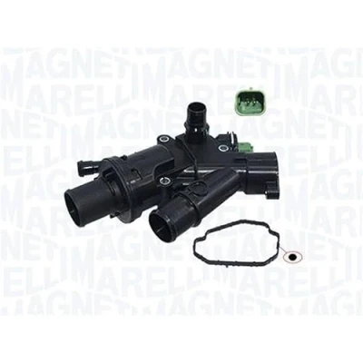 Abbildung von MAGNETI MARELLI 352317004160 Kühlwasserthermostat 83C mit Dichtung Sensor FORD: FOCUS 3 Turnier, S Max Mk1, Grand C Max, PEUGEOT: 508 I SW
