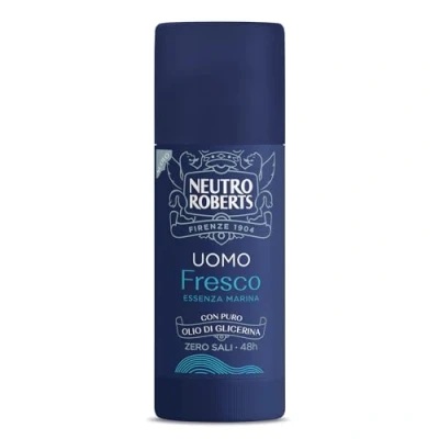 Abbildung von Neutro Roberts, Deodorant Stick frisch für Herren, Meeresessenz, mit geruchshemmend, ohne Aluminiumsalze, keine Flecken, reinem Glycerinöl, dermatologisch getestet, 40 ml,