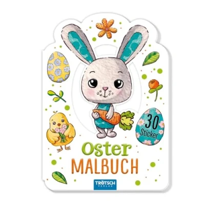 Abbildung von Trötsch Malbuch Ostern Mini Ostermalbuch mit Stickern: Stickermalbuch