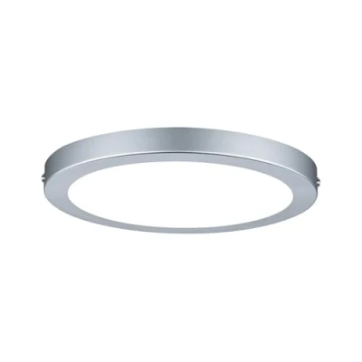 Abbildung von Paulmann 70864 LED Panel Atria rund Deckenleuchte 18,5W Licht 2700K Warmweiß Chrom matt dimmbar für Wand und Deckenmontage