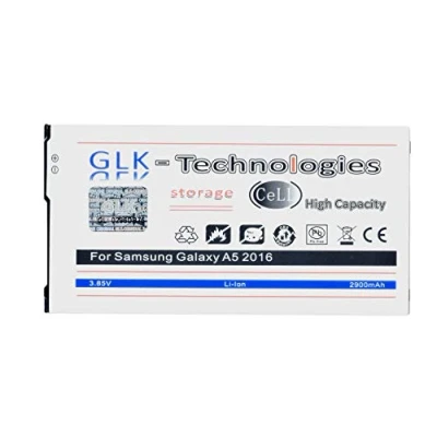 Abbildung von High Power Ersatzakku kompatibel mit Samsung Galaxy A5 2016 SM A510F Eb BA510ABE Original GLK Technologies Battery accu 2900 mAh Akku NEU