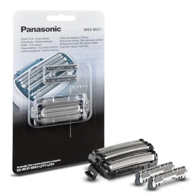 Abbildung von Panasonic WES9027Y1361 Ersatzklingen und Scherfolie für Elektrorasierer ES RF41, RF31, LF71, LF51, Kombipack, 4 Klingen System, fortschrittlicher japanischer Edelstahl, wasserdicht