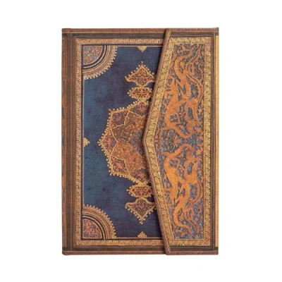 Abbildung von Safavid Indigo (Safavid Binding Art) Mini Lined Hardcover Journal: Hardcover, 85 gsm, ribbon marker, memento pouch, wrap closure