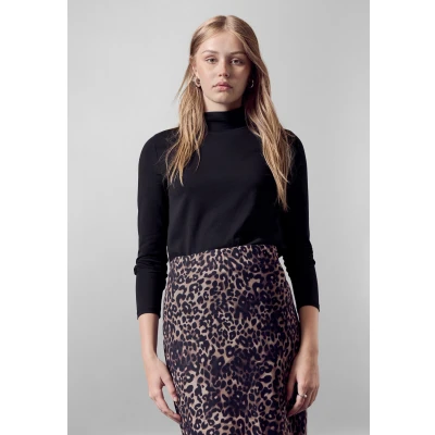 Abbildung von Street One Studio MIT Turtleneck Langarmshirt, Damen, Größe: 36, Schwarz