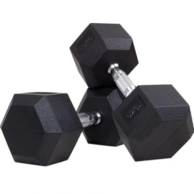 Abbildung von Miweba Sports Hexagon Hanteln HGH100 2,5 30kg 𝐏𝐫𝐨𝐟𝐢 Hantel Hantelset Kurzhanteln Gusseisen Ergonomischer Griff Einzelhantel Set Dumbbell (10.0 kg, Hantelpaar)