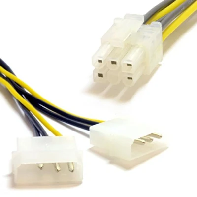 Abbildung von LP4 Molex Zum 6 Polig PCI Express PCIe Grafikkarte Karte Strom Kabel Anschlusskabel