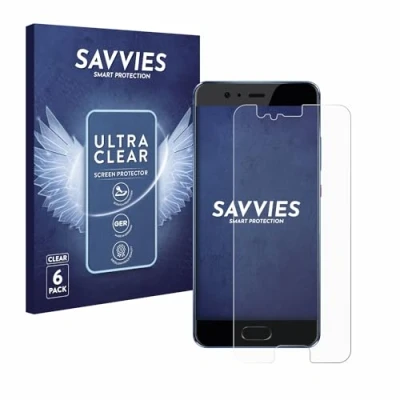 Abbildung von Savvies 6 Stück Schutzfolie für Huawei P10 Displayschutz Folie Ultra Transparent