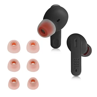 Abbildung von kwmobile 6X Polster kompatibel mit JBL Tune 230 NC TWS / T230NC 3 Größen Silikon Ohrstöpsel In Ear Kopfhörer