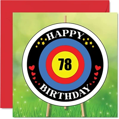 Abbildung von Stuff4 Lustige Geburtstagskarte zum 78. Geburtstag für Männer und Frauen Zielalter Happy Birthday Karte Vater, Mutter, Großvater, Oma, Onkel, Tante, 145 mm x
