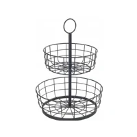 Abbildung von WENKO Etagere &quot;Multi Korb Etagère&quot;, (1 tlg.), pulverbeschichtetes Eisen, 2 stöckig