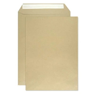 Abbildung von Netuno 250x Versandtasche DIN C4 braun 229 x 324 mm 90g große Briefumschläge ohne Fenster gerade Klappe Haftklebung Umschläge Maxibrief a4 Briefkuverts Großbrief Kuverts groß envelope big