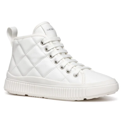 Abbildung von Geox Sneaker &quot;J LAQUINNY GIRL B&quot;, High Top Sneaker, Schnürboots, Freizeitschuh mit Reißverschluss