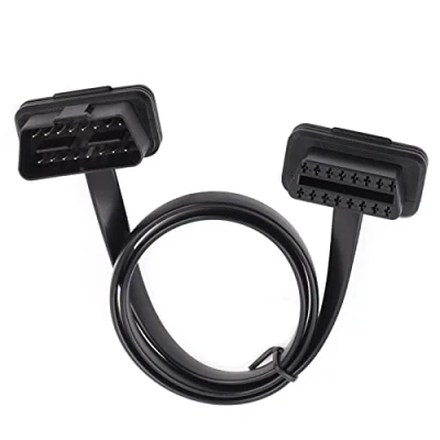 Abbildung von OBD2 16 Pin Verlängerungskabel Auto Stecker auf Buchse Flachband Diagnoseadapter(60CM)