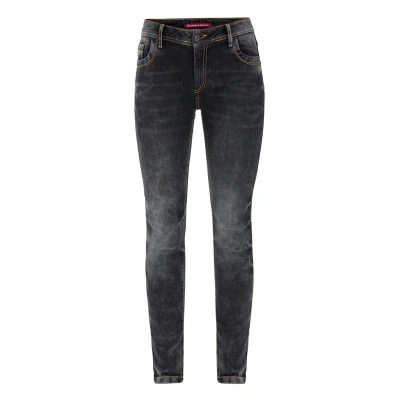Abbildung von Cipo &amp; Baxx Jeans Skinny Fit, Damen, Größe: 27x34, Anthracite