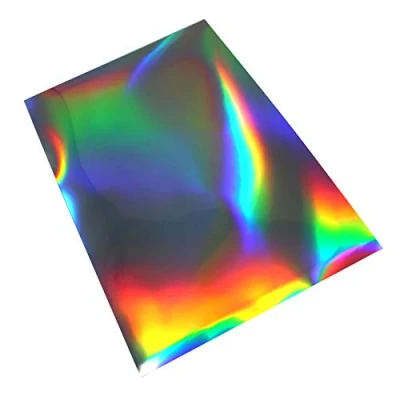 Abbildung von Finest Folia Din A4 Bogen Hologramm Oilslick Bastelfolie Künstlerfolie Plottfolie Plotterfolie Folie Basteln DIY Plotten (1 Bogen)