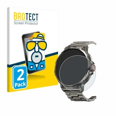 Abbildung von BROTECT Entspiegelungs Schutzfolie für Tesofit Smartwatch 1.85&quot; (rund) (2 Stück) Matte Displayschutz Folie, Anti Reflex, Fingerprint