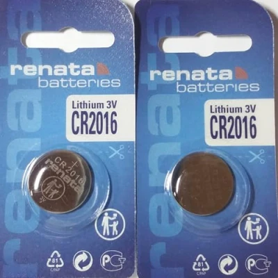 Abbildung von 2 x CR2016 3 V Renata Lithium Akku Swiss Made Uhr Schlüssel Gadget