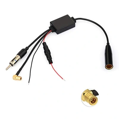 Abbildung von Eightwood DAB Antenne Splitter SMB Adapter DIN AM/FM Signalverstärker für Auto Radio TechniSat Pioneer Sony Kenwood Alpine MEHRWEG