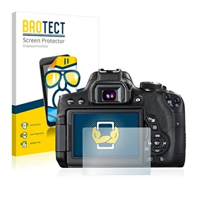 Abbildung von BROTECT (2 Stück Schutzfolie für Canon EOS 750D Displayschutz Folie Ultra Klar