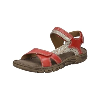 Abbildung von Josef Seibel Trekkingsandale, Damen, Größe: 39, rot multi Schuhe