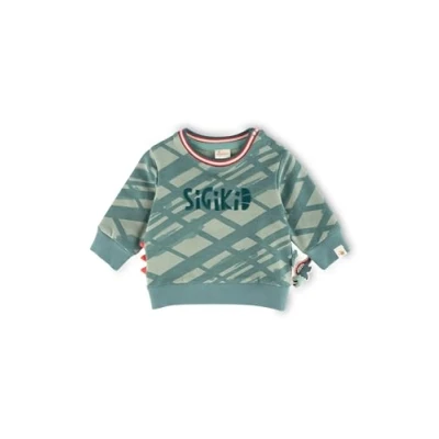 Abbildung von sigikid DINO World Sweatshirt für Kinder, Größe: 98, Grün