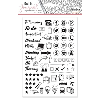 Abbildung von Stamp Bullet Journal Office Desk