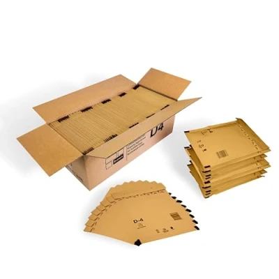 Abbildung von Trifoo 100 Versandtaschen Luftpolsterumschläge haftklebend Luftpolsterversandtaschen Luftpolstertaschen Polsterumschläge D4 (200 x 275 mm) braun Selbstklebeverschluß Stück