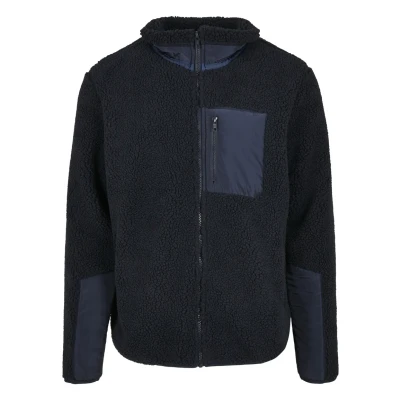 Abbildung von Urban Classics Fleecejacke für Kinder, Größe: 122/128, Midnightnavy