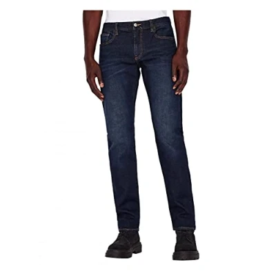 Abbildung von Armani Exchange 5 Pockets PANT Jeans Straight Leg, Herren, Größe: 36x32, Indigo denim