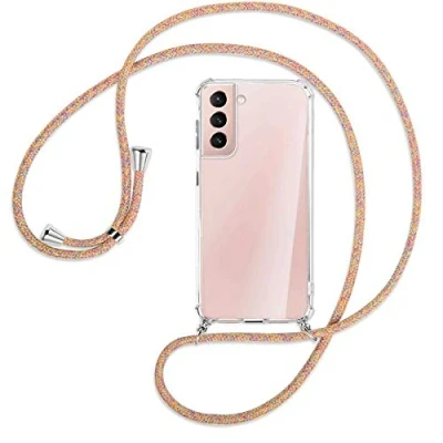 Abbildung von mtb more energy® Handykette kompatibel mit Samsung Galaxy S21 Plus, S21+ 5G (SM G996, 6.7&#039;&#039;) Rainbow Smartphone Hülle zum Umhängen Anti Shock Full TPU Case