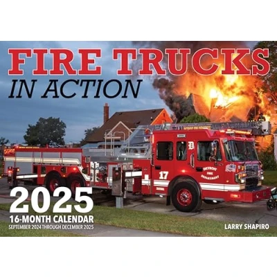 Abbildung von Fire Trucks in Action 2025: 16 Month Calendar: September 2024 to December 2025