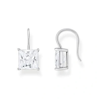 Abbildung von THOMAS SABO Paar Ohrhaken Schmuck Silber 925 Ohrringe Ohrhänger, H2289 051 14, mit Zirkonia (synth)