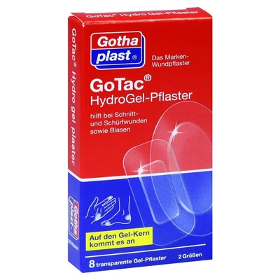 Abbildung von Gotac Hydro Gel Pflaster 2 Größen 8 St