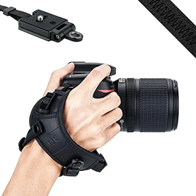 Abbildung von JJC Handschlaufe für DSLR Kameras Canon Nikon(mit Arca Swiss Type Platte)