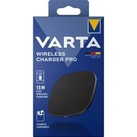 Abbildung von VARTA Wireless Charger Pro, kabelloses Ladegerät, Qi kompatible Ladestation für ultra schnelles Laden, inkl. USB C Ladekabel, funktioniert auch mit Schutzhülle