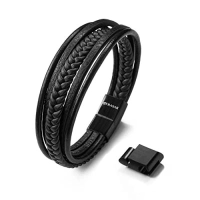 Abbildung von Serasar Armband, Herren, Größe: 21, Schwarz