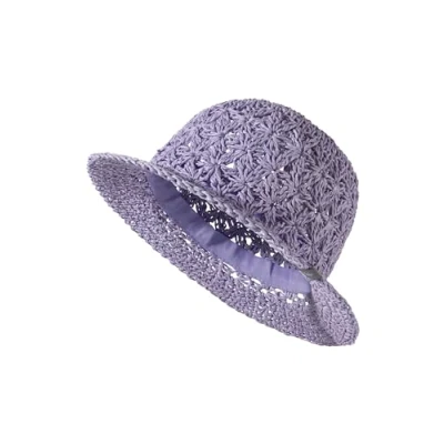 Abbildung von Sterntaler Straw hat crochet look Hut für Kinder, Größe: 51, Helllila