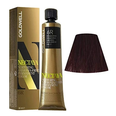 Abbildung von Goldwell Nectaya Haarfarbe 6R mahagoni brillant 60 ml