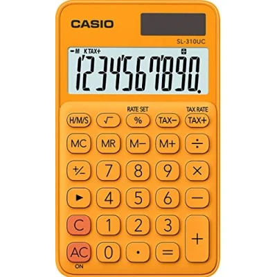Abbildung von Casio SL 310UC RG Taschenrechner Orange Display (Stellen)
