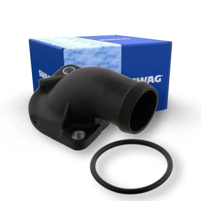 Abbildung von SWAG 30 93 4171 Flansch Kunststoff mit Dichtring VOLKSWAGEN: GOLF 2, Jetta TRANSPORTER 4 Bus, AUDI: 80 B2, 100 C3 Avant, Coupe B3, SEAT: TOLEDO 1